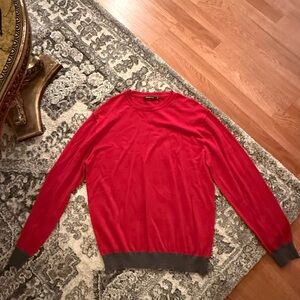 Never Worn Bugatchi Red Crewneck Sweater 💙